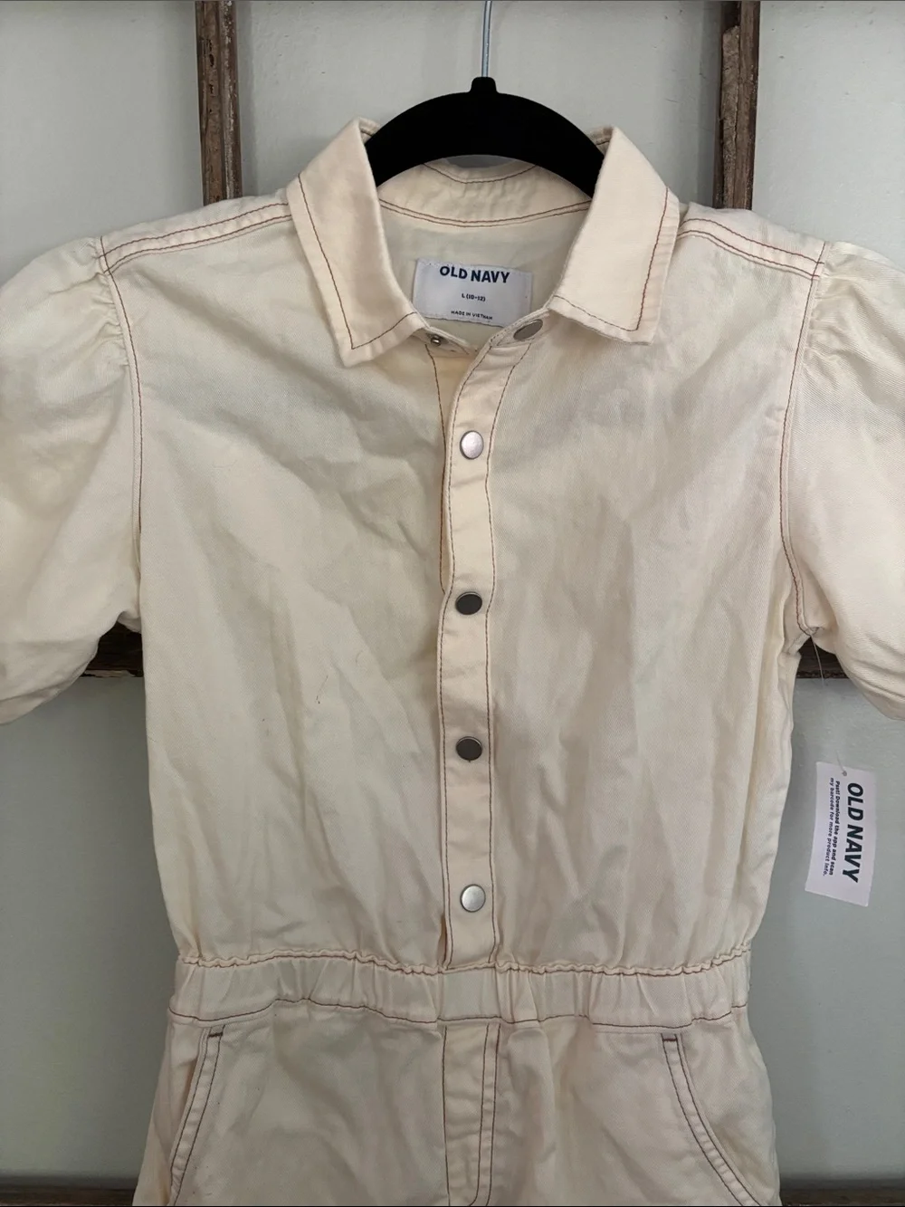 Old Navy puff sleeve girl’s shorts romper